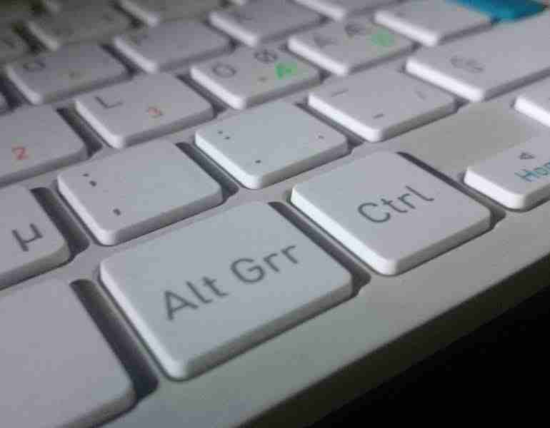 Alt key function on a computer