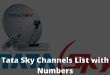 Tata Sky Channels List with Numbers