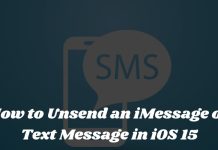 How to Unsend an iMessage or Text Message in iOS 15