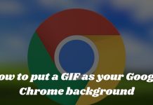 How to put a GIF as your Google Chrome background