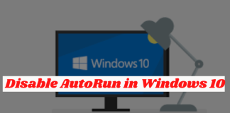 Disable AutoRun in Windows 10