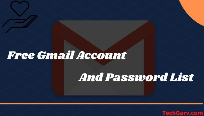 Free Gmail account and password list