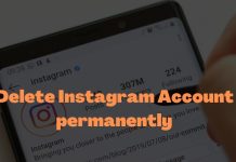 Delete Instagram Account permanently
